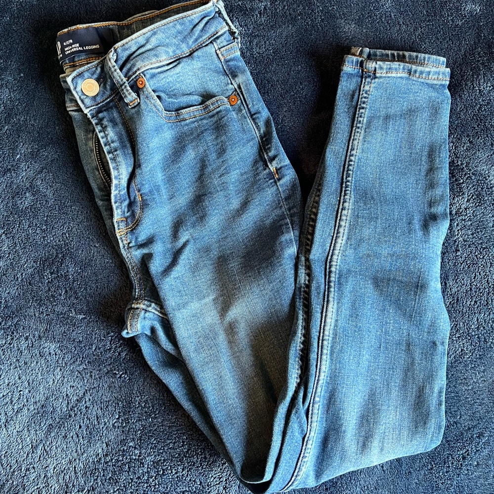 GAP denim high rise legging - 4/27R